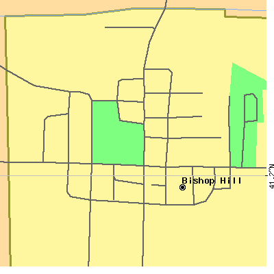 Zip code 61419 close-up map