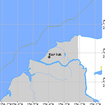 Zip code 99608 close-up map