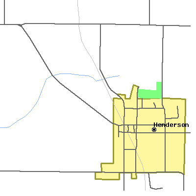 Zip code 61439 close-up map
