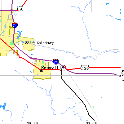 Zip code 61448 close-up map