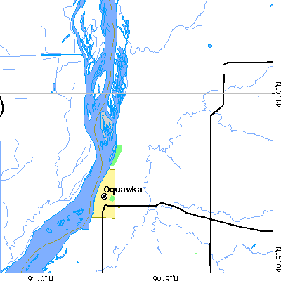 Zip code 61469 close-up map