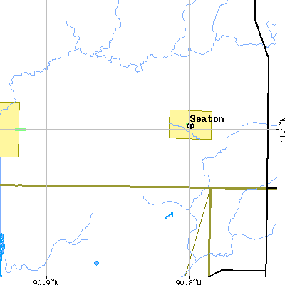Zip code 61476 close-up map