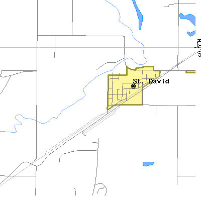 Zip code 61563 close-up map