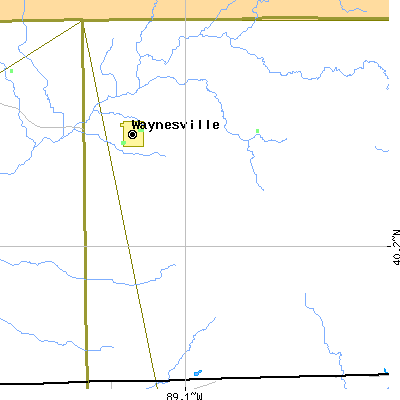 Zip code 61778 close-up map