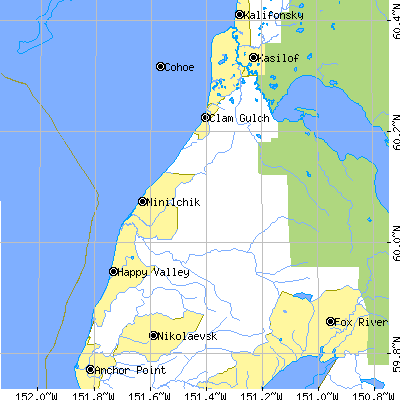 Zip code 99639 close-up map
