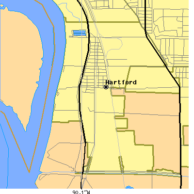 Zip code 62048 close-up map