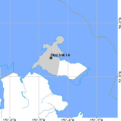 Zip code 99644 close-up map