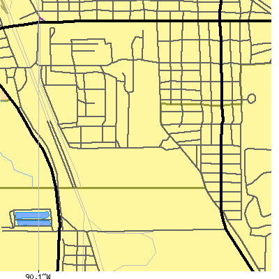 Zip code 62084 close-up map