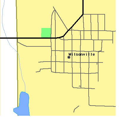 Zip code 62093 close-up map