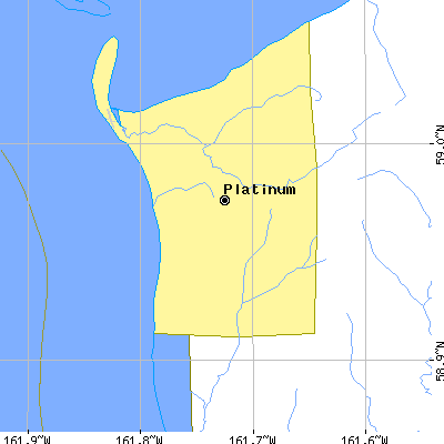 Zip code 99651 close-up map
