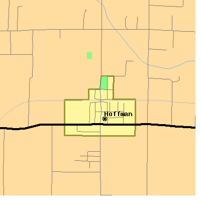 Zip code 62250 close-up map