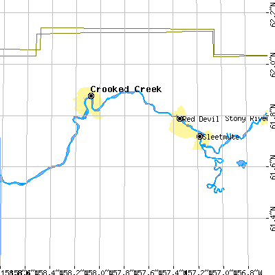 Zip code 99656 close-up map