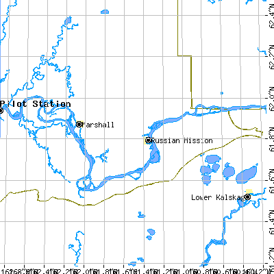Zip code 99657 close-up map