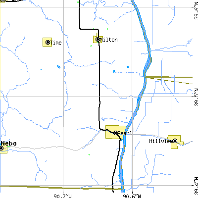 Zip code 62361 close-up map