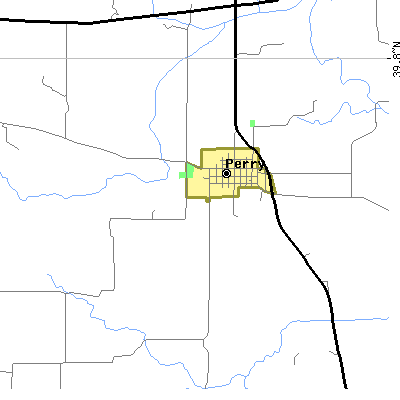 Zip code 62362 close-up map