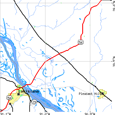 Zip code 62370 close-up map