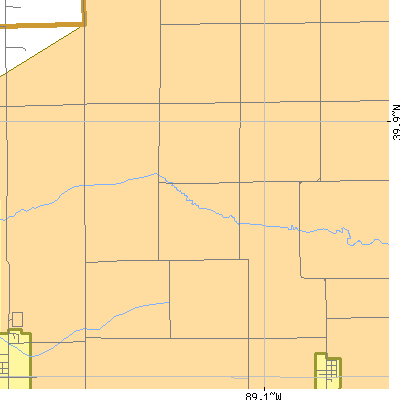 Zip code 62537 close-up map