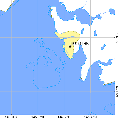 Zip code 99677 close-up map