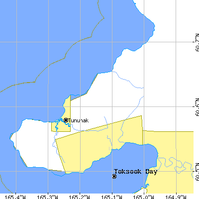Zip code 99681 close-up map