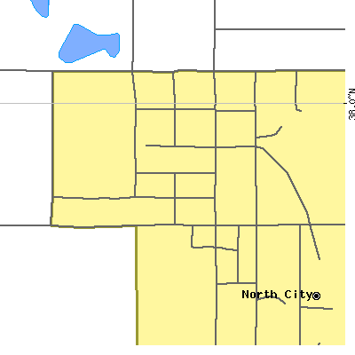 Zip code 62825 close-up map
