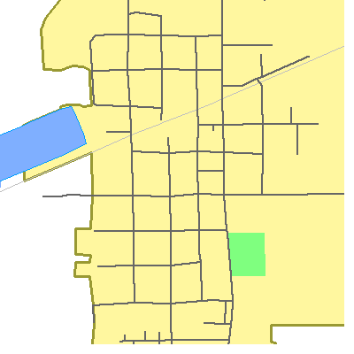 Zip code 62915 close-up map