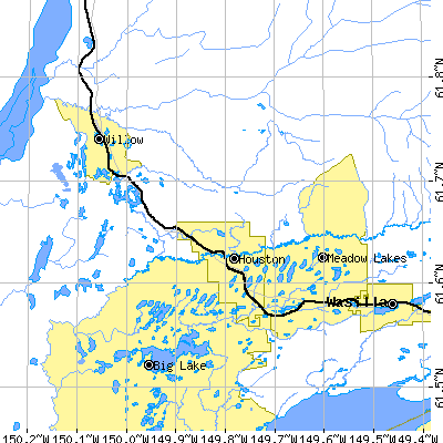 Zip code 99694 close-up map