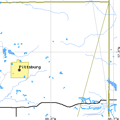 Zip code 62974 close-up map
