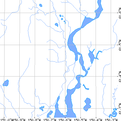Zip code 99695 close-up map