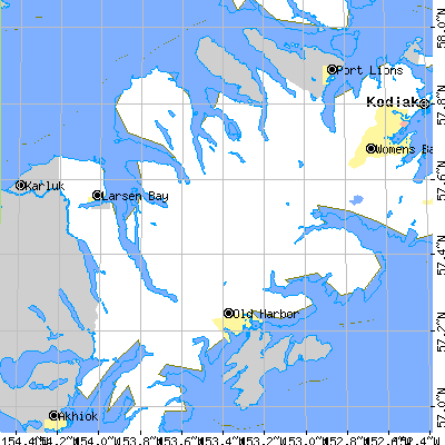 Zip code 99697 close-up map