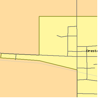 Zip code 46063 close-up map