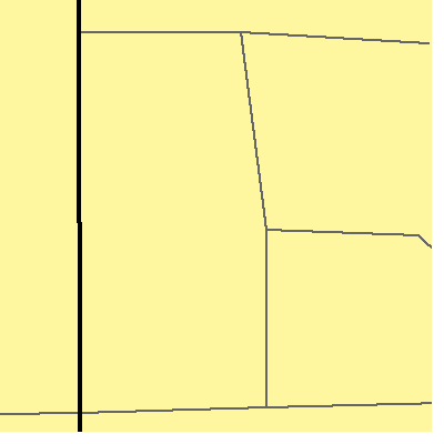 Zip code 46102 close-up map