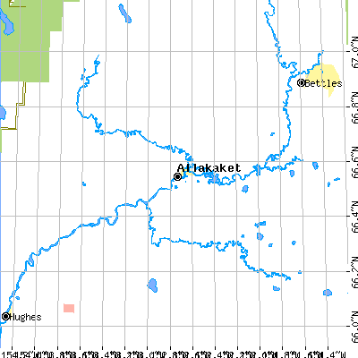 Zip code 99720 close-up map