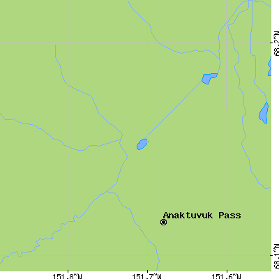 Zip code 99721 close-up map