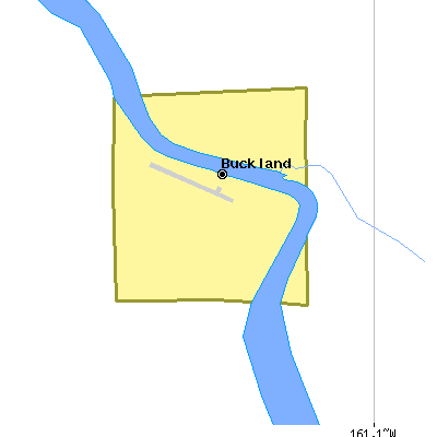Zip code 99727 close-up map