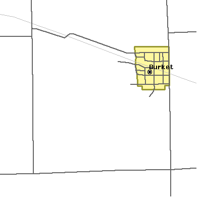 Zip code 46508 close-up map