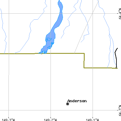 Zip code 99744 close-up map