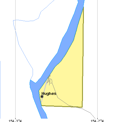 Zip code 99745 close-up map