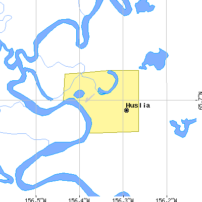 Zip code 99746 close-up map