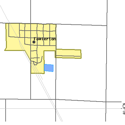 Zip code 46930 close-up map