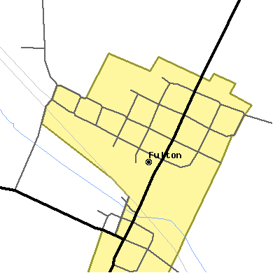 Zip code 46931 close-up map