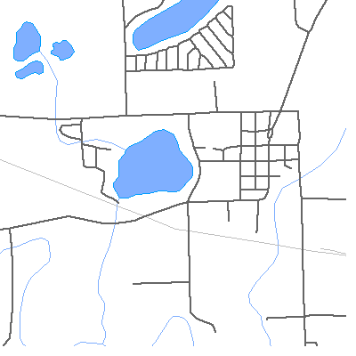 Zip code 46943 close-up map