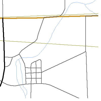 Zip code 46946 close-up map