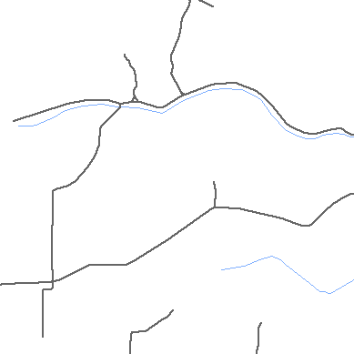 Zip code 47019 close-up map