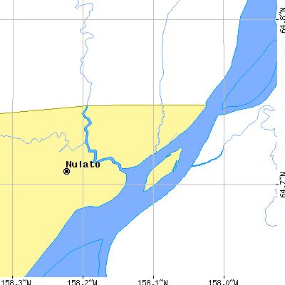 Zip code 99765 close-up map