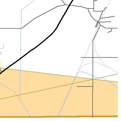 Zip code 47647 close-up map