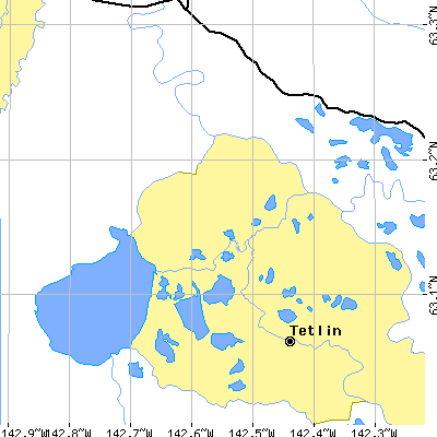 Zip code 99779 close-up map
