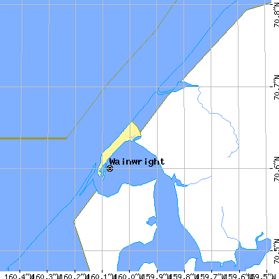 Zip code 99782 close-up map