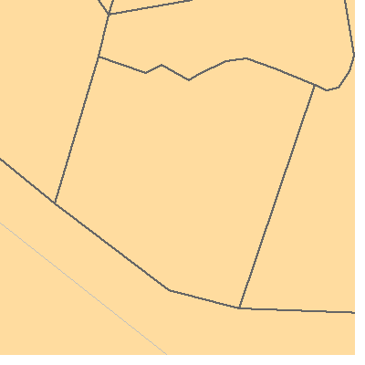 Zip code 47876 close-up map