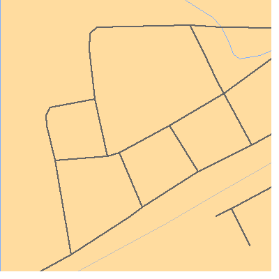 Zip code 47924 close-up map