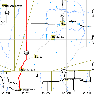 Zip code 50008 close-up map